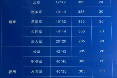 拉薩刻公章需要什么資料，多少錢一個，要多久？刻制全套印章又要多少錢？