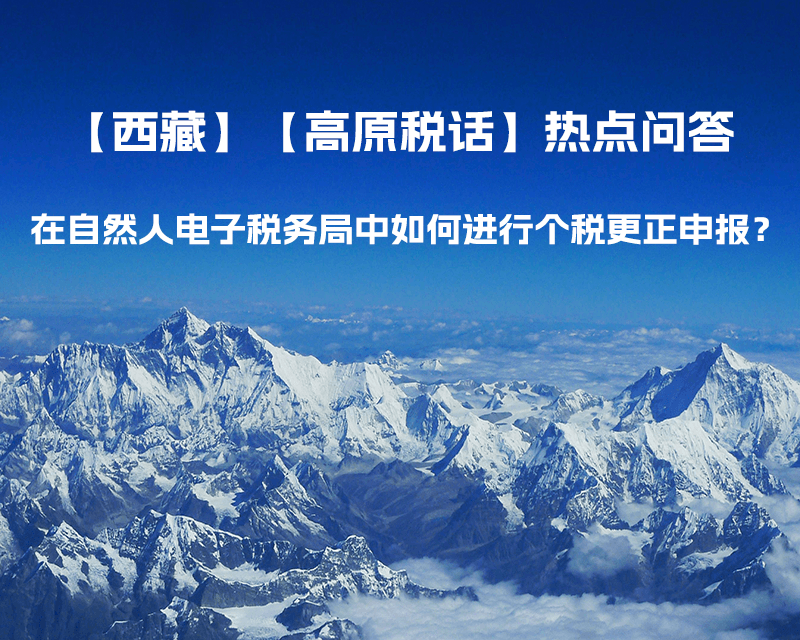 在自然人電子稅務(wù)局中如何進行個稅更正申報？