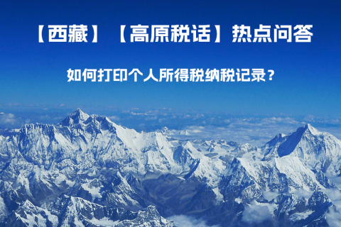 如何打印個人所得稅納稅記錄？
