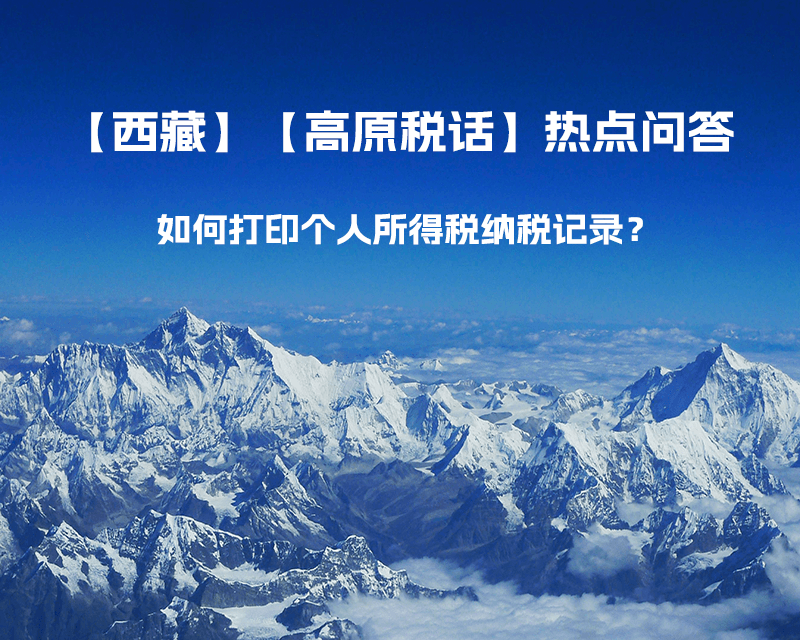 如何打印個(gè)人所得稅納稅記錄？